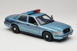 Ford Crown Victoria Police Cruiser Twilight Blue Greenlight 1:18 1643 Druckguss — Bild 6 von 8