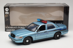 Ford Crown Victoria Police Cruiser Twilight Blue Greenlight 1:18 1643 Druckguss — Bild 8 von 8