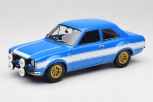 Ford Escort Mk1 RS 1600 Blau Weiß Streifen Minichamps 1:18 100688102 Druckguss