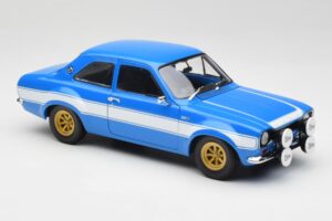 Ford Escort Mk1 RS 1600 Blau Weiß Streifen Minichamps 1:18 100688102 Druckguss — Bild 6 von 8