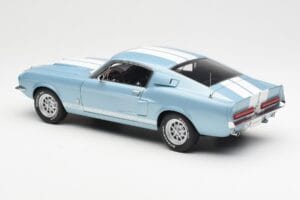 Ford Mustang Shelby GT500 Hellblau Metallic Mit Weißen Streifen AUTOart 1:18 72907 Druckguss — Bild 7 von 8