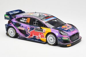 Ford Puma Rally1 #19 S. Loeb / I. Galmiche Rally Monte Carlo Winner 2022 IXO 1:18 18RMC110 Druckguss — Bild 4 von 6