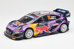 Ford Puma Rally1 #19 S. Loeb / I. Galmiche Rally Monte Carlo Winner 2022 IXO 1:18 18RMC110 Druckguss