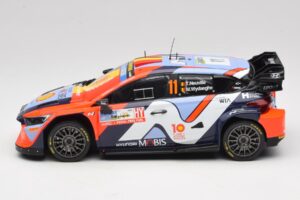 Hyundai i20 N Rally1 #11 T. Neuville / M. Wydaeghe Rally Japan WRC World Champion 2024 IXO 1:18 18RMC228 Druckguss — Bild 3 von 6