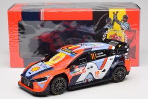Hyundai i20 N Rally1 #11 T. Neuville / M. Wydaeghe Rally Japan WRC World Champion 2024 IXO 1:18 18RMC228 Druckguss — Bild 6 von 6