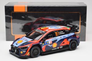 Hyundai i20 N Rally1 WRC #11 T. Neuville / M. Wydaeghe Central European Rally Winner 2023 IXO 1:18 18RMC193 Druckguss — Bild 6 von 6