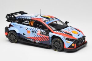 Hyundai i20 N Rally1 WRC #11 T. Neuville / M. Wydaeghe Rally Monte Carlo Winner 2024 IXO 1:18 18RMC194 Druckguss — Bild 4 von 6