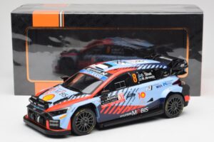 Hyundai i20 N Rally1 WRC #8 O. Tänak / M. Järveoja Rally Monte Carlo Night Version 2024 IXO 1:18 18RMC195 Druckguss — Bild 6 von 6