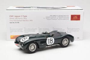 Jaguar C-Type #18 T. Rolt / D. Hamilton 24 Hours of Le Mans Winner 1953 CMC 1:18 M-195 Druckguss — Bild 6 von 6