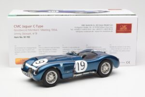 Jaguar C-Type #19 J. Stewart Ecurie Ecosse Goodwood Members Meeting 1954 CMC 1:18 M-192 Druckguss — Bild 6 von 6
