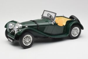 Jaguar SS 100 Roadster Grün Bburago 1:18 3006 Druckguss