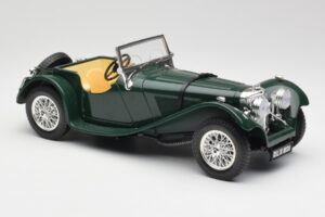Jaguar SS 100 Roadster Grün Bburago 1:18 3006 Druckguss — Bild 6 von 8