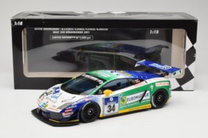 Lamborghini Gallardo LP600+ GT3 Reiter Engineering #34 H-J. Stuck / D. Rostek ADAC 24 Hours Nurburgring 2011 Minichamps 1:18  — Bild 6 von 6