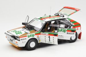 Lancia Delta HF 4WD #1 D. Cerrato Totip Rally Targa Florio 1987 Kyosho 1:18 08960C Druckguss — Bild 2 von 8