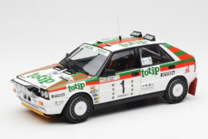 Lancia Delta HF 4WD #1 D. Cerrato Totip Rally Targa Florio 1987 Kyosho 1:18 08960C Druckguss