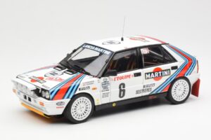 Lancia Delta HF 4WD #6 M. Biasion / T. Siviero Martini Rally Monte Carlo 1987 Kyosho 1:18 08960A Druckguss