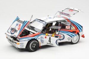 Lancia Delta HF Integrale Evo Martini #4 D. Auriol / B. Occelli Winner Rally Monte Carlo 1992 Kyosho 1:18 08348A Druckguss — Bild 2 von 8