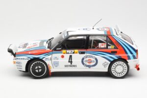 Lancia Delta HF Integrale Evo Martini #4 D. Auriol / B. Occelli Winner Rally Monte Carlo 1992 Kyosho 1:18 08348A Druckguss — Bild 4 von 8