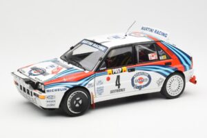 Lancia Delta HF Integrale Evo Martini #4 D. Auriol / B. Occelli Winner Rally Monte Carlo 1992 Kyosho 1:18 08348A Druckguss