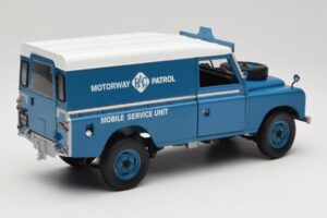 Land Rover Series III 109 Soft Top Motorway Patrol Blau Eagles Race 1:18 4403 Druckguss — Bild 3 von 8
