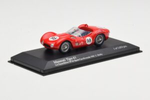 Maserati Tipo 61 #98 C. Shelby Times Mirror Grand Prix Riverside 1960 Minichamps 1:43 400601298 Druckguss — Bild 2 von 4