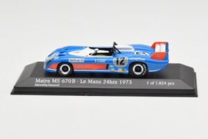 Matra Simca MS670B #12 J-P. Beltoise / J-P. Jabouille / J-P. Jaussaud 24 Hours of Le Mans 1973 Minichamps 1:43 430731112 Druc