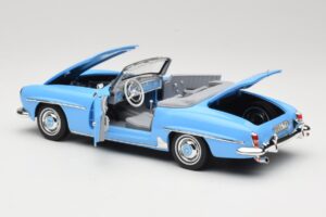 Mercedes 190 SL W121 Hellblau Norev 1:18 183400 Druckguss — Bild 5 von 8