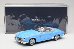 Mercedes 190 SL W121 Hellblau Norev 1:18 183400 Druckguss — Bild 8 von 8