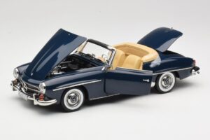 Mercedes 190 SL W121 Middle Blue Norev 1:18 183403 Druckguss — Bild 2 von 8