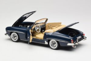 Mercedes 190 SL W121 Middle Blue Norev 1:18 183403 Druckguss — Bild 5 von 8