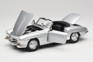 Mercedes 190 SL W121 Silber Grau Minichamps 1:18 100037031 Druckguss — Bild 2 von 8