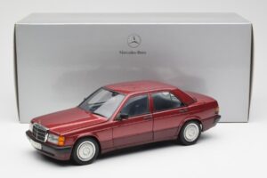 Mercedes 190E W201 2.0 Rot Dealer Edition AUTOart 1:18 B66040383 Druckguss — Bild 8 von 8