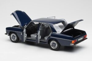 Mercedes 200 W114 Midnight Blau Händler Edition Norev 1:18 B66040694 Druckguss — Bild 5 von 8