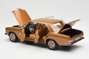 Mercedes 200 W115 Bycane Gold Händler Edition Norev 1:18 B66040665 Druckguss — Bild 5 von 8
