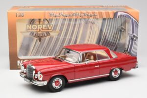 Mercedes 280 SE W108 Rot Norev 1:18 193527 Druckguss — Bild 8 von 8