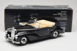 Mercedes 300 S W188 Cabriolet Schwarz Tchibo 1:18 36782 Druckguss — Bild 8 von 8