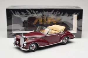 Mercedes 300 SC W188 Cabriolet Dunkelrot KK-Scale 1:18 KKDC180942 Druckguss — Bild 6 von 6