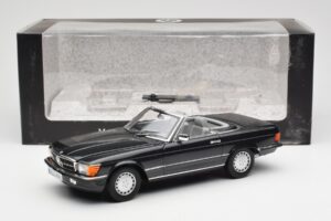 Mercedes 300 SL R107 Schwarz Pearl Händler Edition Norev 1:18 B66040678 Druckguss — Bild 10 von 10