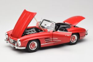 Mercedes 300 SL W198 Roadster Rot Mit Hardtop Minichamps 1:18 180039041 Druckguss — Bild 2 von 8