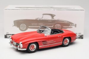 Mercedes 300 SL W198 Roadster Rot Mit Hardtop Minichamps 1:18 180039041 Druckguss — Bild 8 von 8
