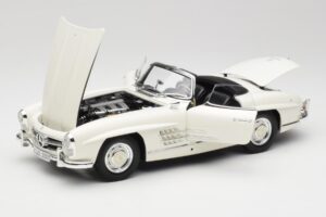 Mercedes 300 SL W198 Roadster Weiß Mit Softtop Minichamps 1:18 180039034 Druckguss — Bild 2 von 9