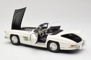 Mercedes 300 SL W198 Roadster Weiß Mit Softtop Minichamps 1:18 180039034 Druckguss — Bild 6 von 9