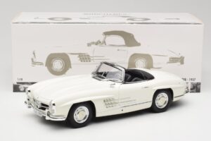 Mercedes 300 SL W198 Roadster Weiß Mit Softtop Minichamps 1:18 180039034 Druckguss — Bild 9 von 9