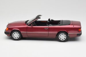 Mercedes 300CE-24 A124 Cabriolet Almandine Rot Metallic Norev 1:18 B66040616 Druckguss — Bild 4 von 8