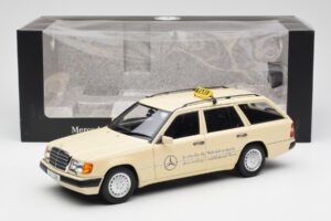 Mercedes 300D S124 T-Modell Hellelfenbein Taxi Händler Edition Norev 1:18 B66040702 Druckguss