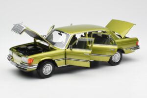 Mercedes 450 SEL W116 Citrus Grün Händler Edition Norev 1:18 B66040683 Druckguss — Bild 2 von 8