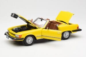 Mercedes 450SL R107 Gelb US Version Norev 1:18 183727 Druckguss — Bild 2 von 9