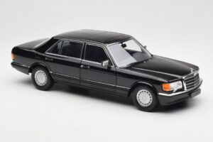 Mercedes 560 SEL W126 Schwarz Händler Edition Norev 1:18 B66040599 Druckguss — Bild 6 von 8
