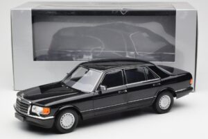 Mercedes 560 SEL W126 Schwarz Händler Edition Norev 1:18 B66040599 Druckguss — Bild 8 von 8