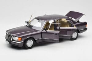 Mercedes 560 SEL W126 Lila Metallic Norev 1:18 183544 Druckguss — Bild 2 von 8